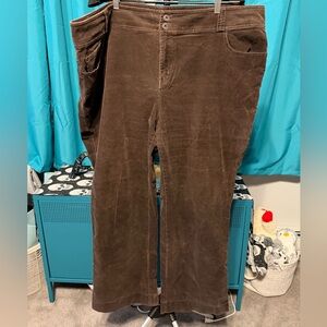 EUC Venezia Dark Brown Corduroy Pants SIZE 28